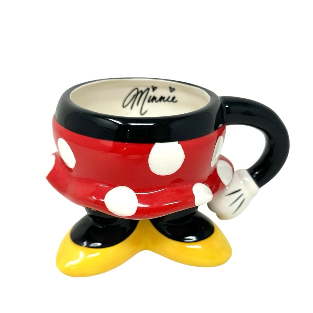 Disney Minnie Mouse Collectible Mug large Red White Polka Dot Disney Parks